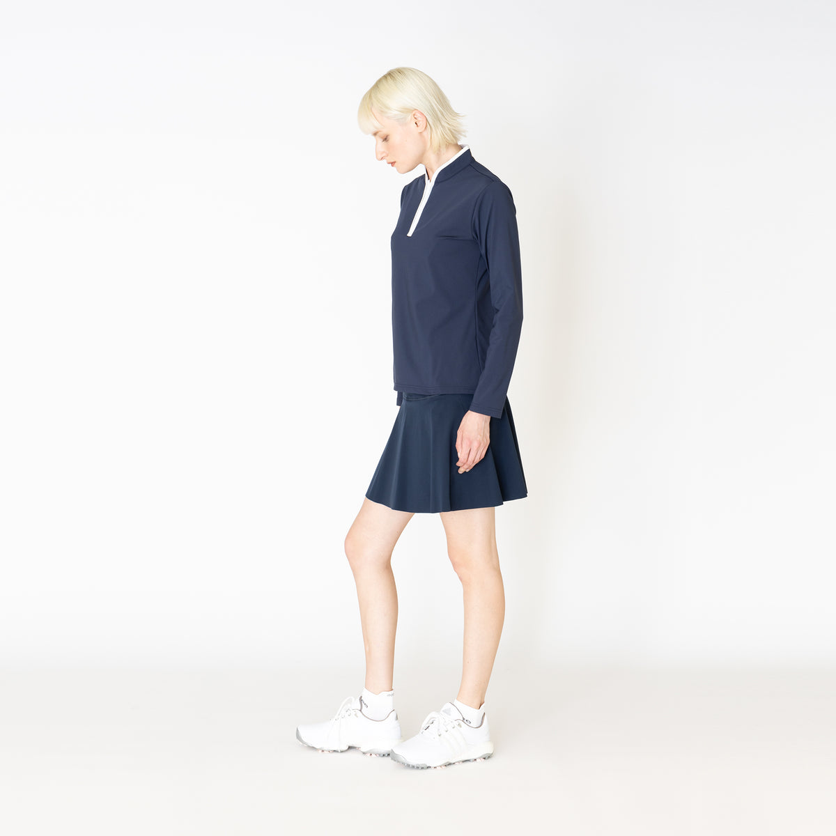 ジップロングスリーブ ネイビー – monzee