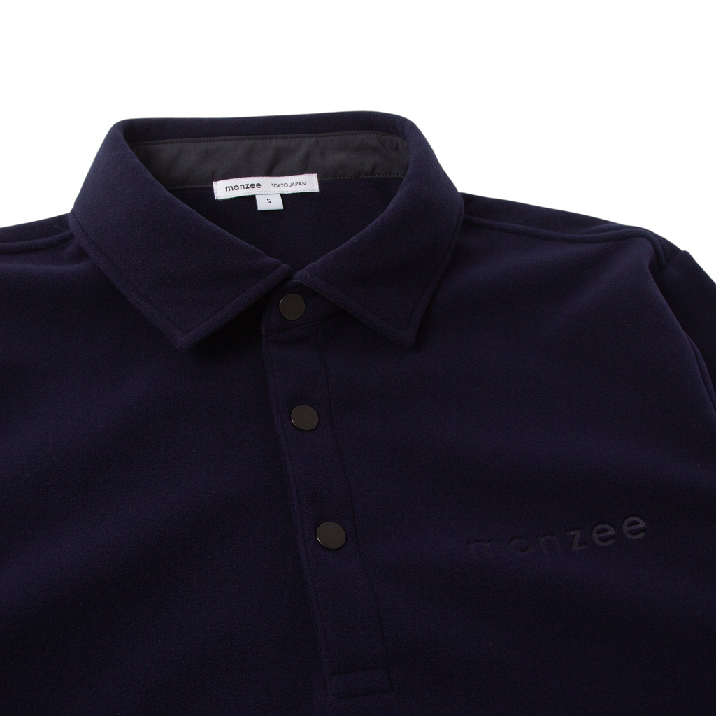 Polartec® フリースポロ - ネイビー