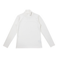mock neck long - White
