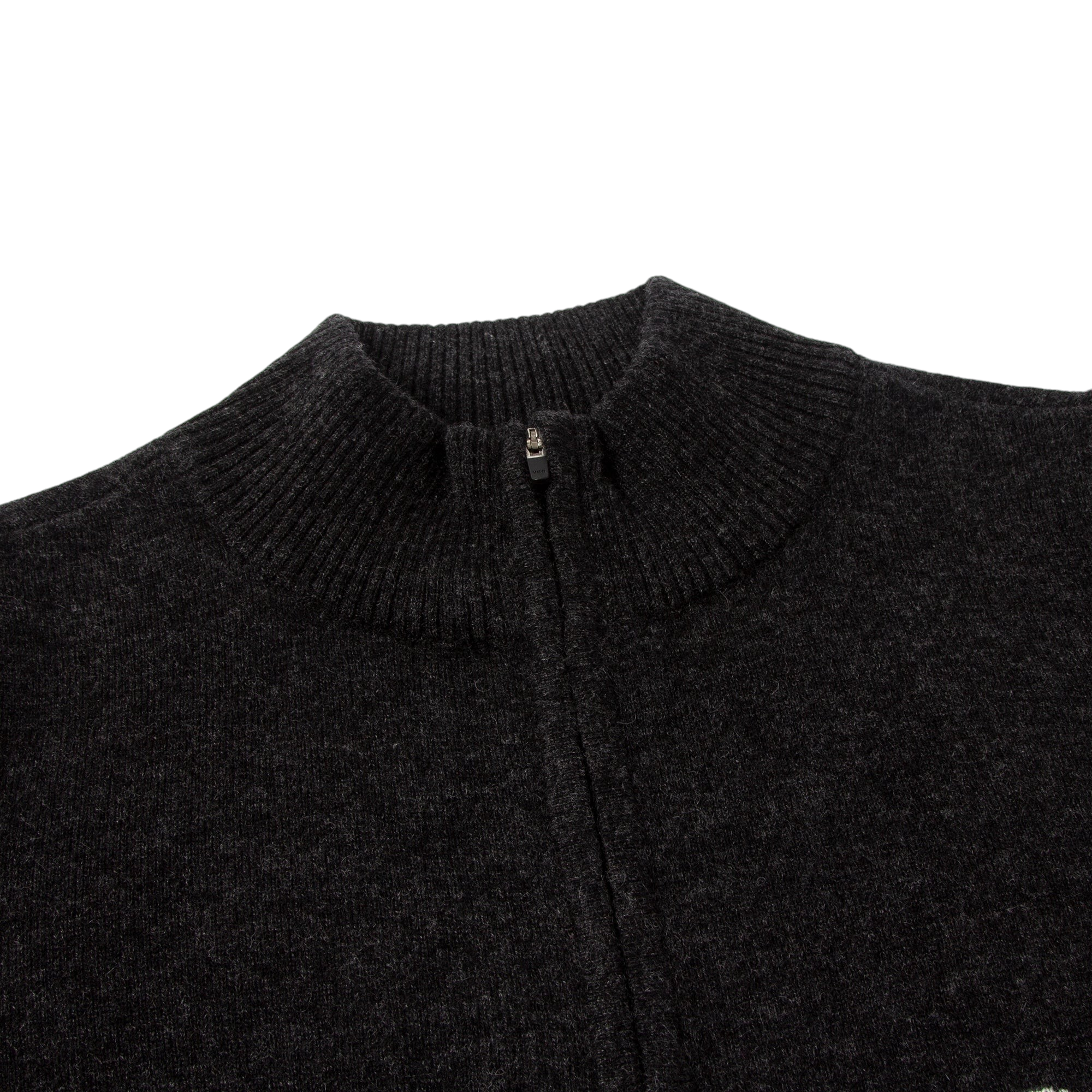 monzee ハーフジップカシミヤミックス - グレー　★ジャムでは黒完売　要確認！