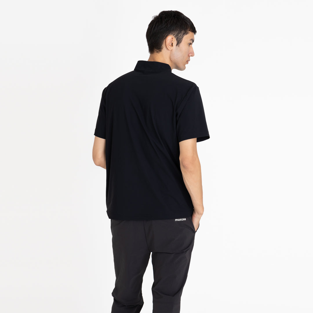TANGRAM ブラック　モックネックTシャツ　xxL ほぼ新品 TGS-MT09-1_1_0ff6c09d-64ac-