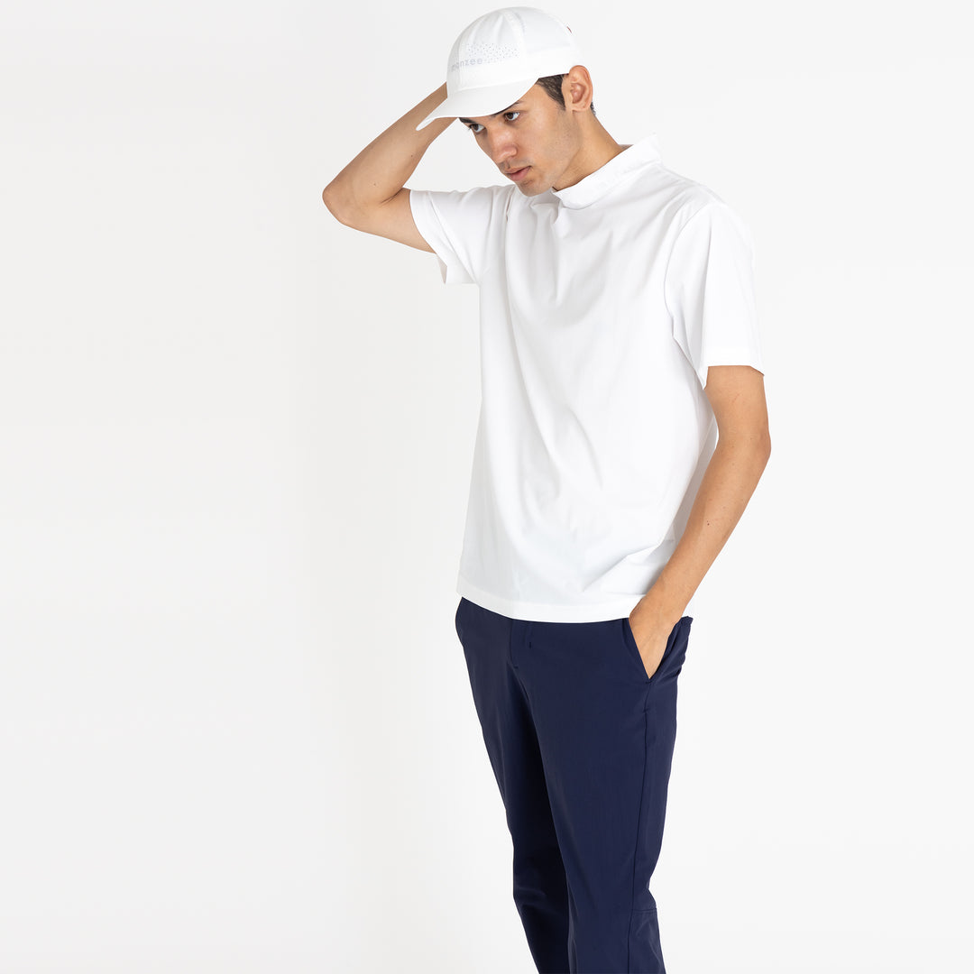 monzee ホワイト モックネック 長袖シャツ インナー モックネック - ホワイト – monzee