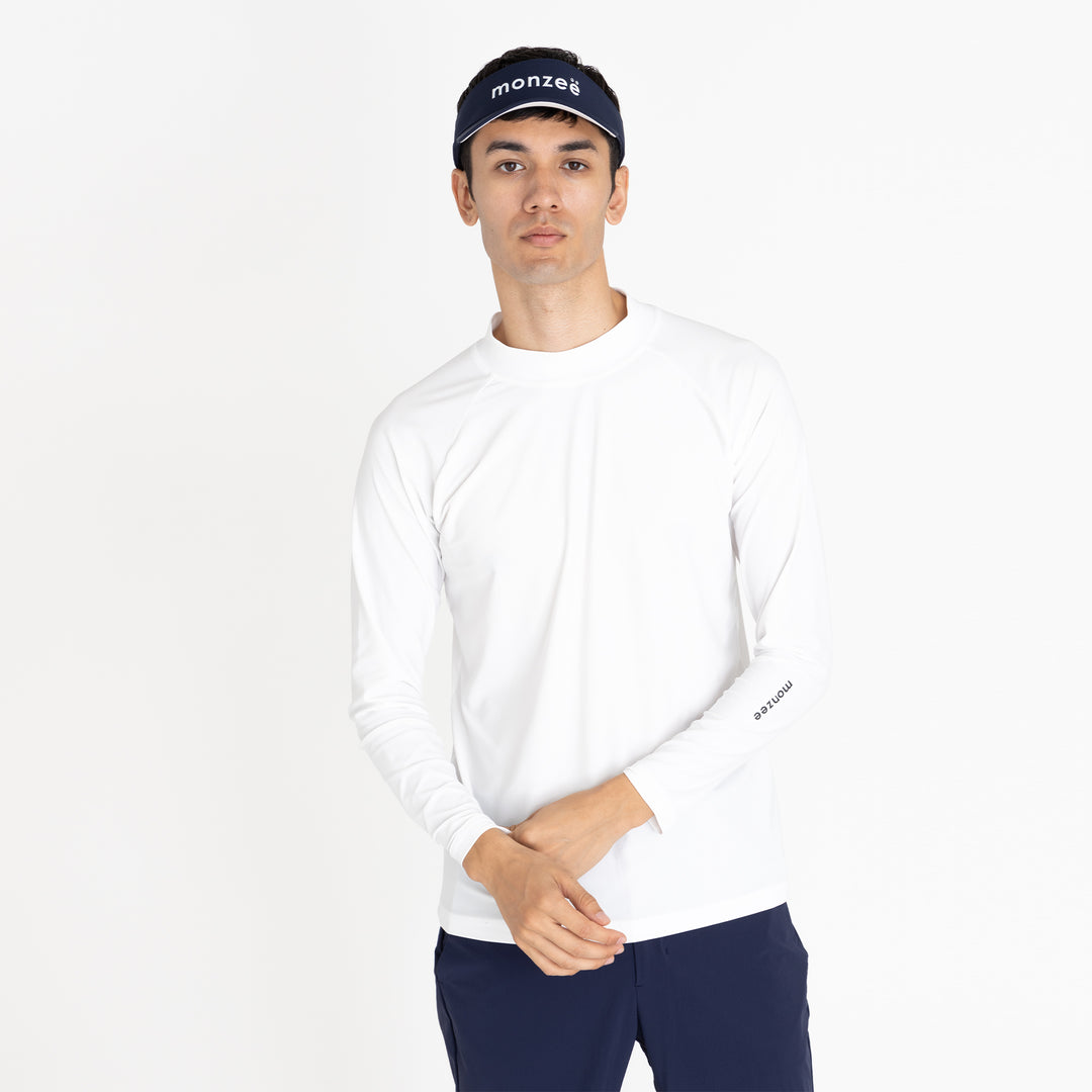新品 PINGピン モックネック&スカートLL 白ホワイト