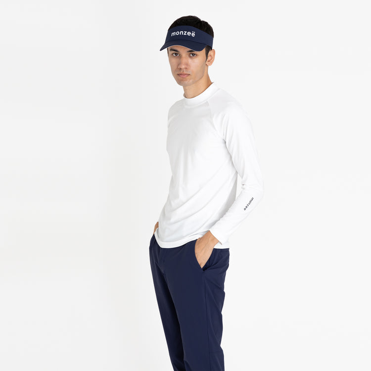 S様　専用　モックネック　白、ネイビー　２枚セット(L) リラックスFIT タイトフィットモックネック - ホワイト – monzee
