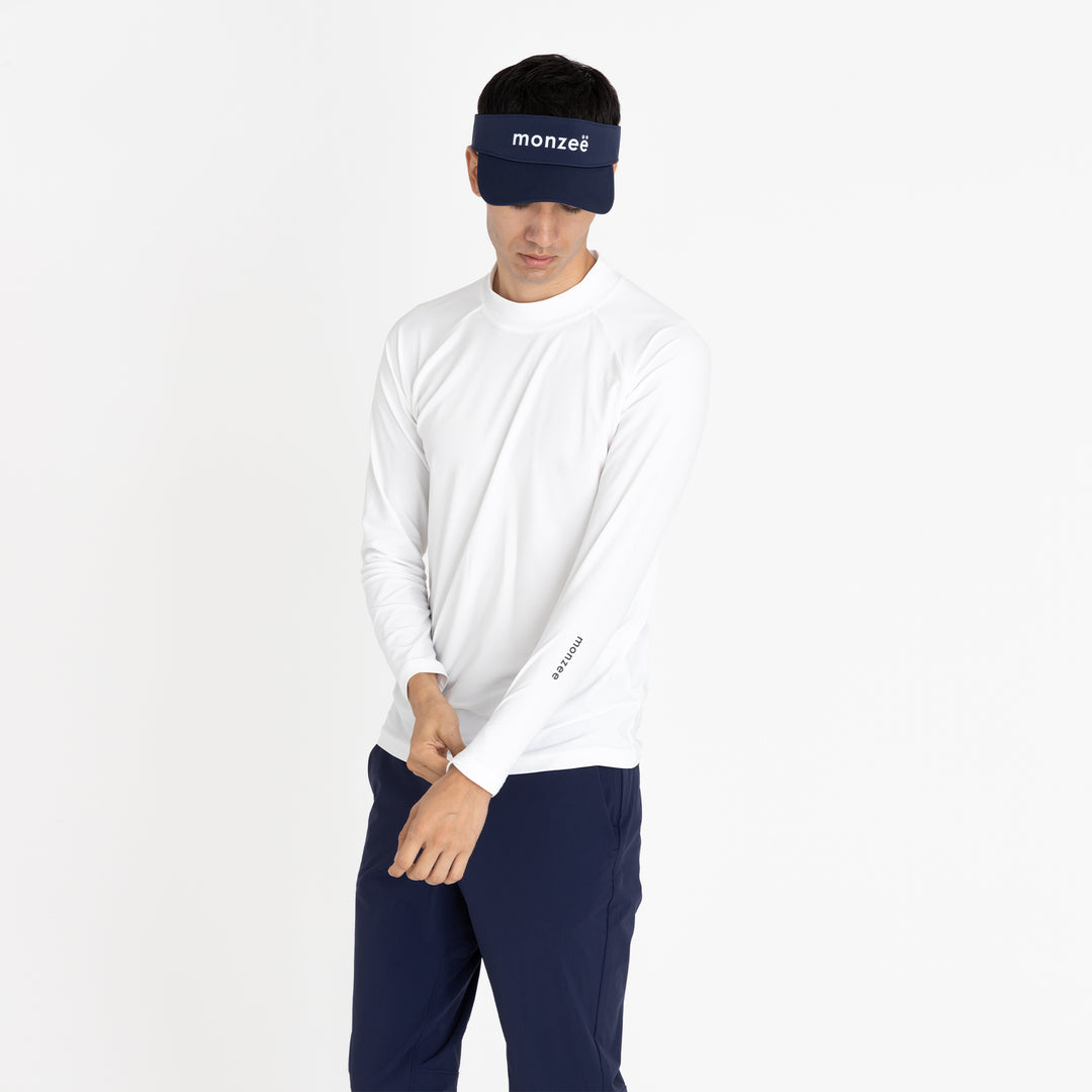【新品・タグ付き】BRIEFING メンズ モックネック ホワイト 白ベーシック 新品・タグ付き】BRIEFING メンズ モックネック ホワイト 白