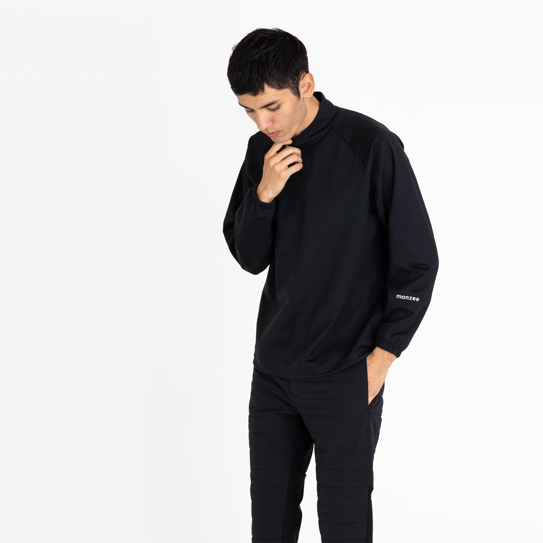 美品✨LE PHIL　カシミヤ混ハイネックオーバーベスト ブルー 本日特価】 美品✨LE ブルー カシミヤ混ハイネックオーバー