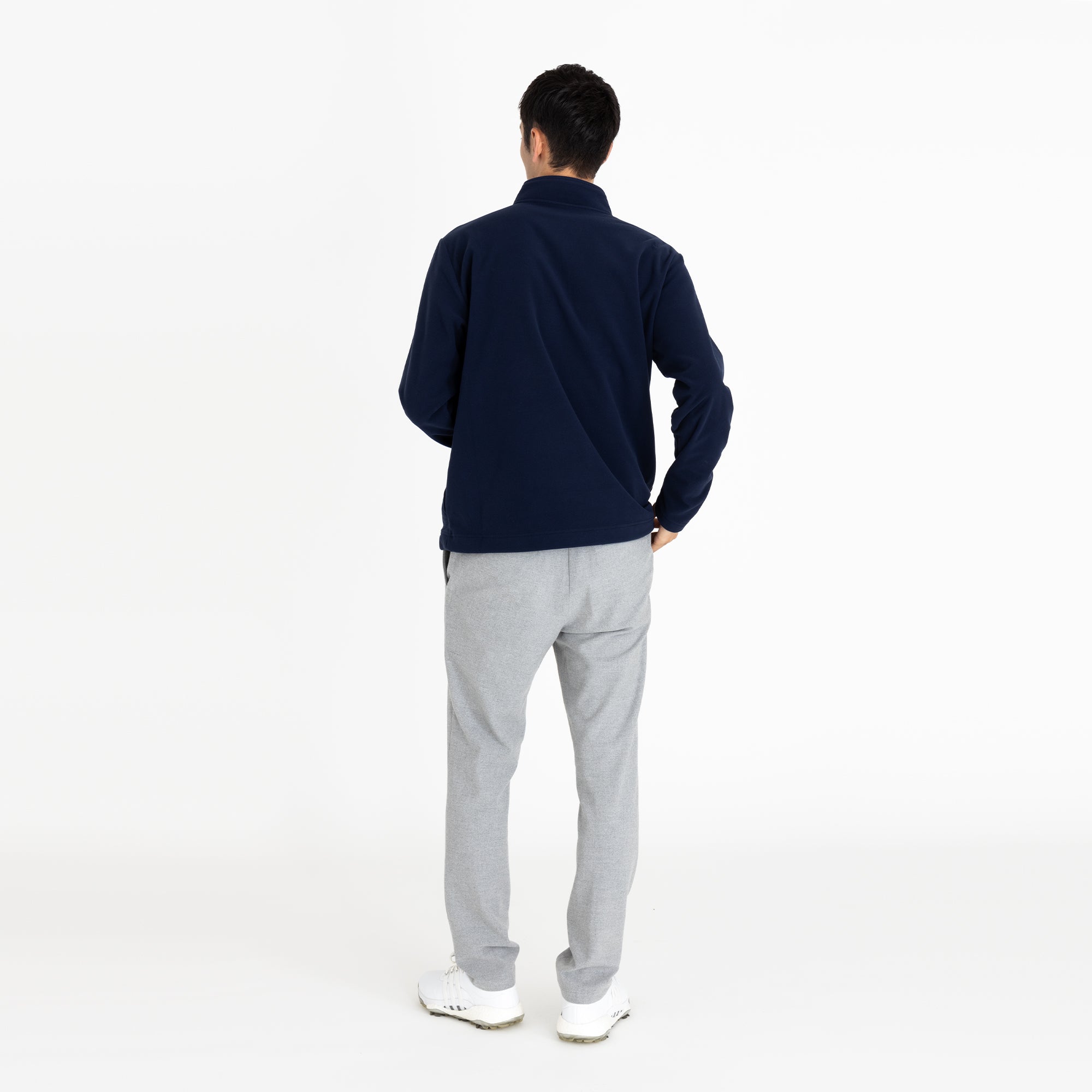 Polartec® フリースポロ - ネイビー