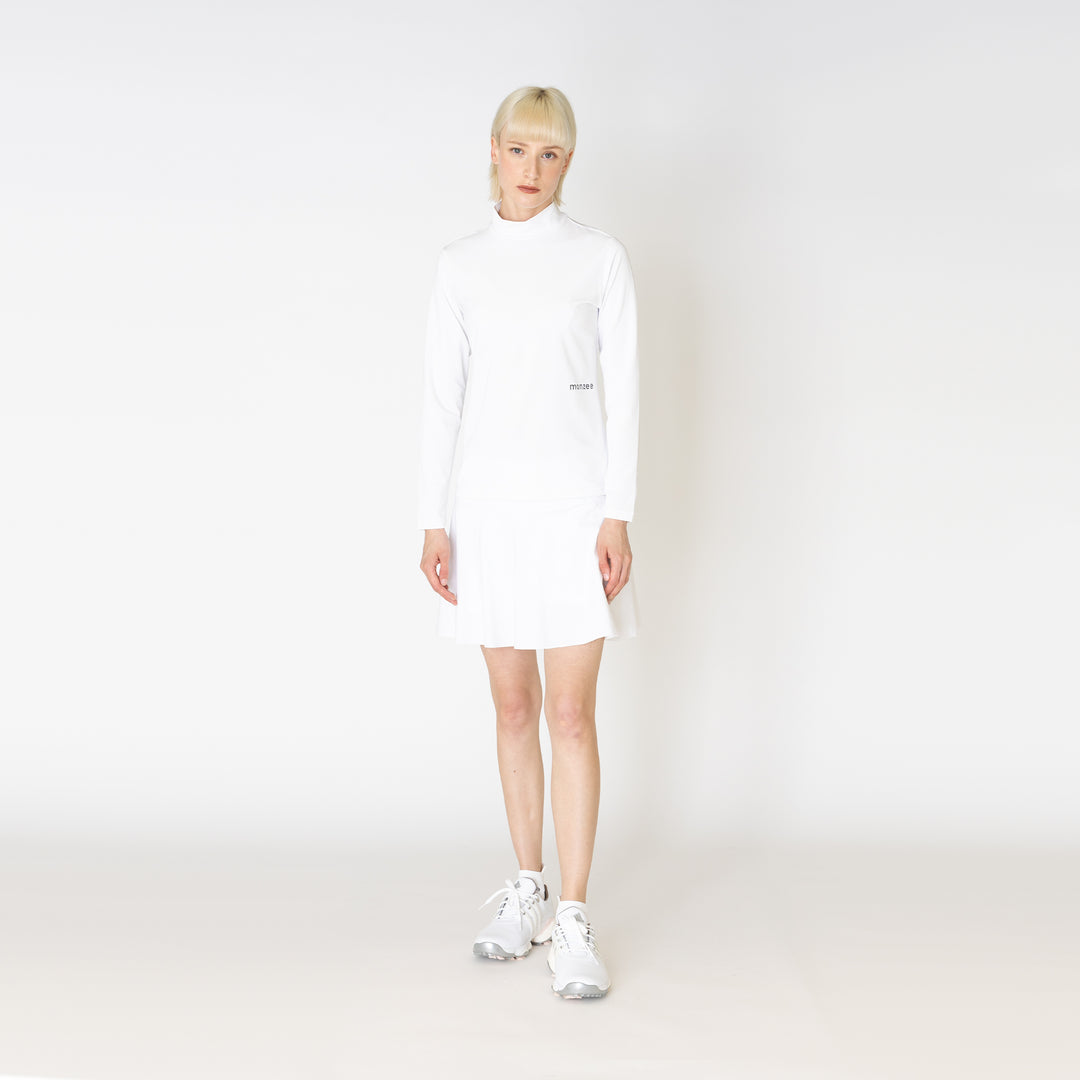 薄手モックネック - ホワイト – monzee