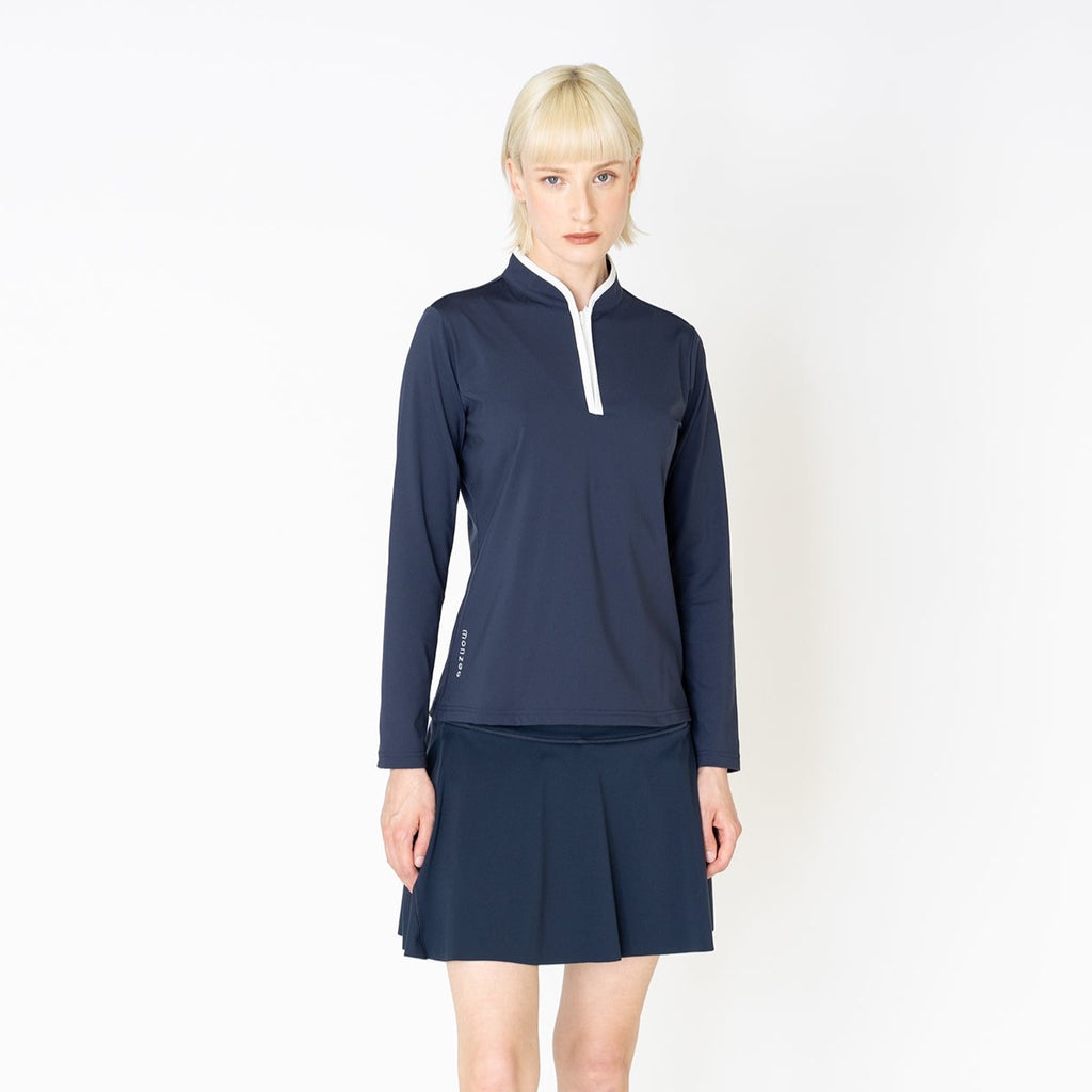 ジップロングスリーブ ネイビー – monzee
