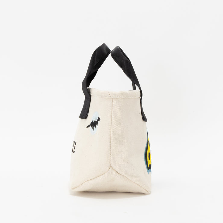 Mini Tote Hand Paint WHT22