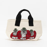 Mini Tote Hand Paint WHT23