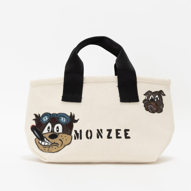 Mini Tote Hand Paint WHT25