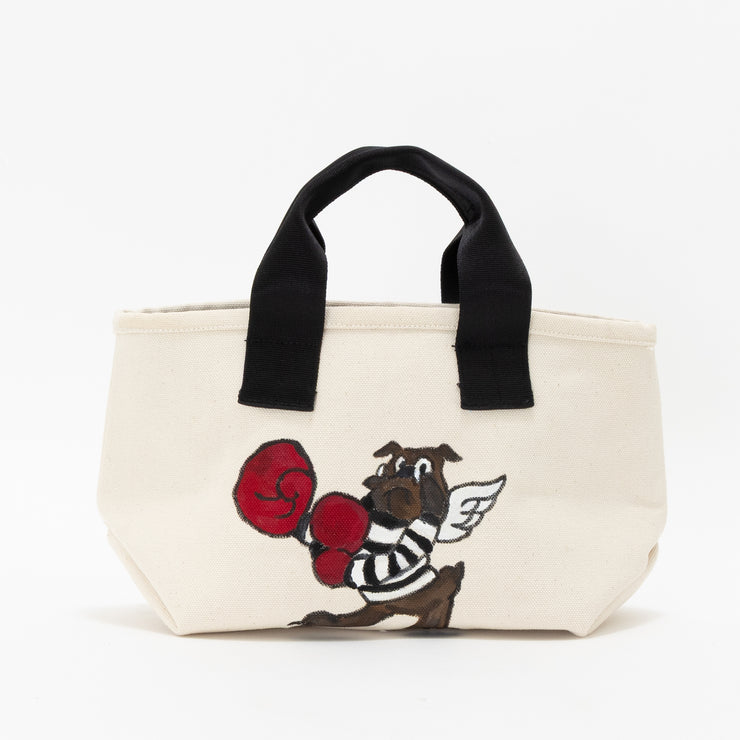 Mini Tote Hand Paint WHT25