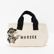 Mini Tote Hand Paint WHT27