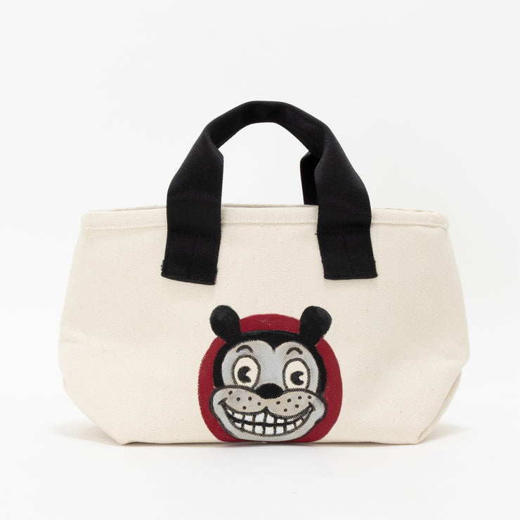 Mini Tote Hand Paint WHT27