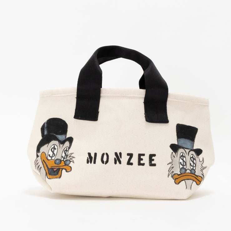 Mini Tote Hand Paint WHT29