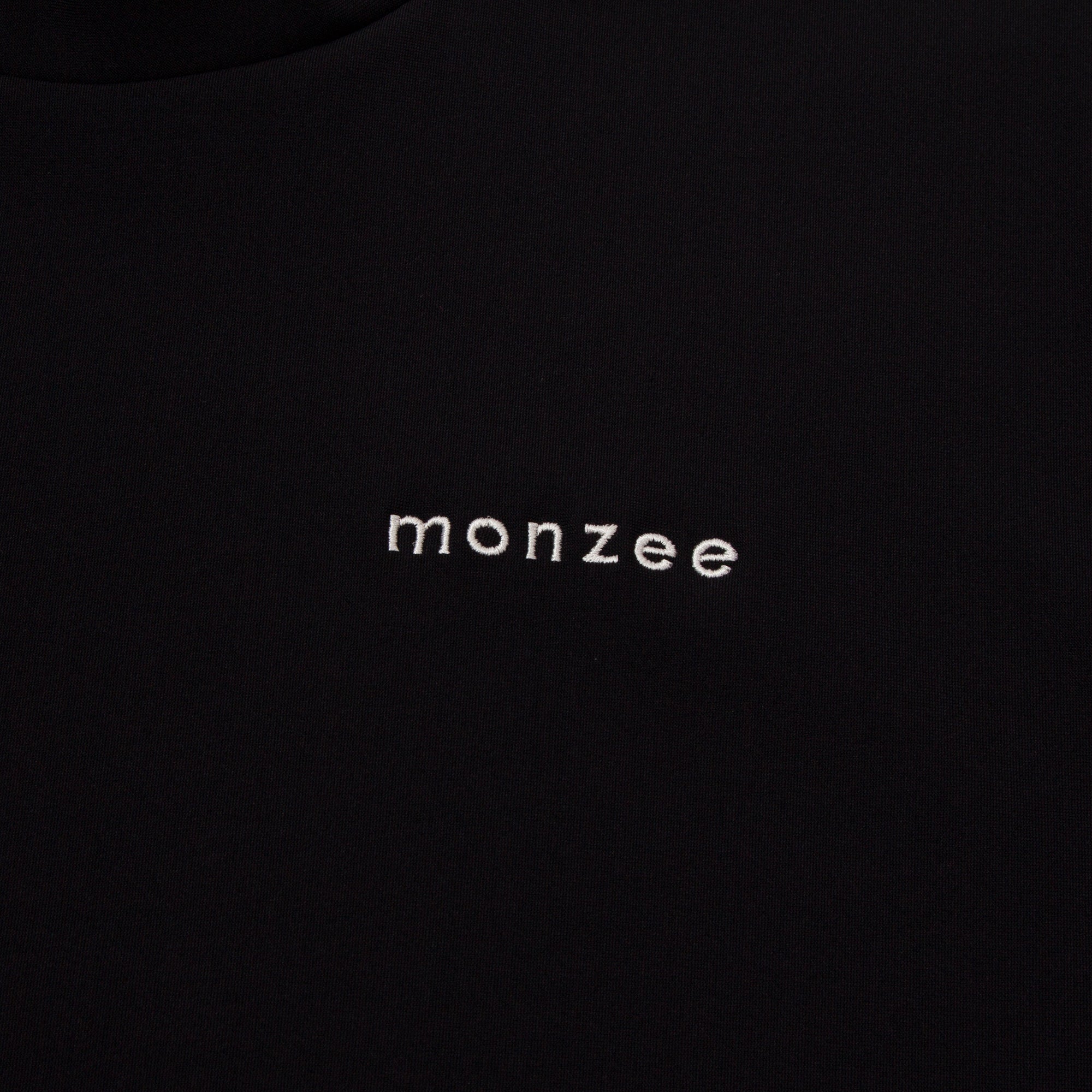 Mock-Neck Long Black