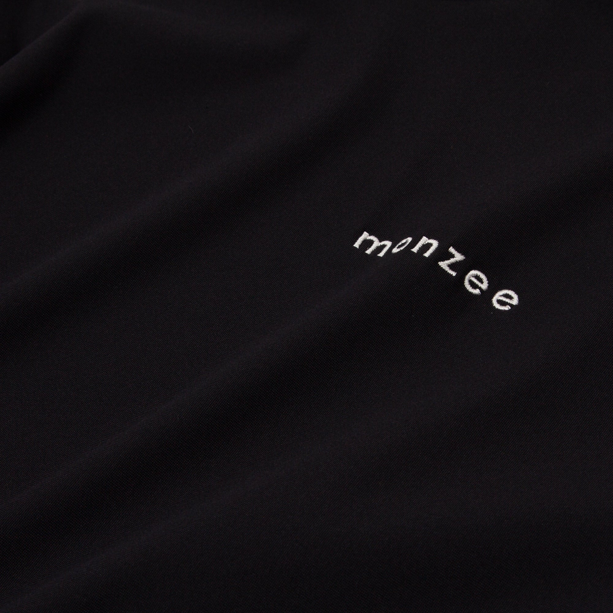 Mock-Neck Long Black