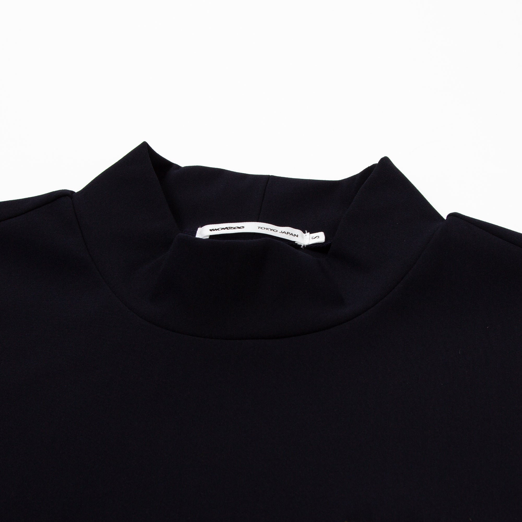 Mock-Neck Long Navy
