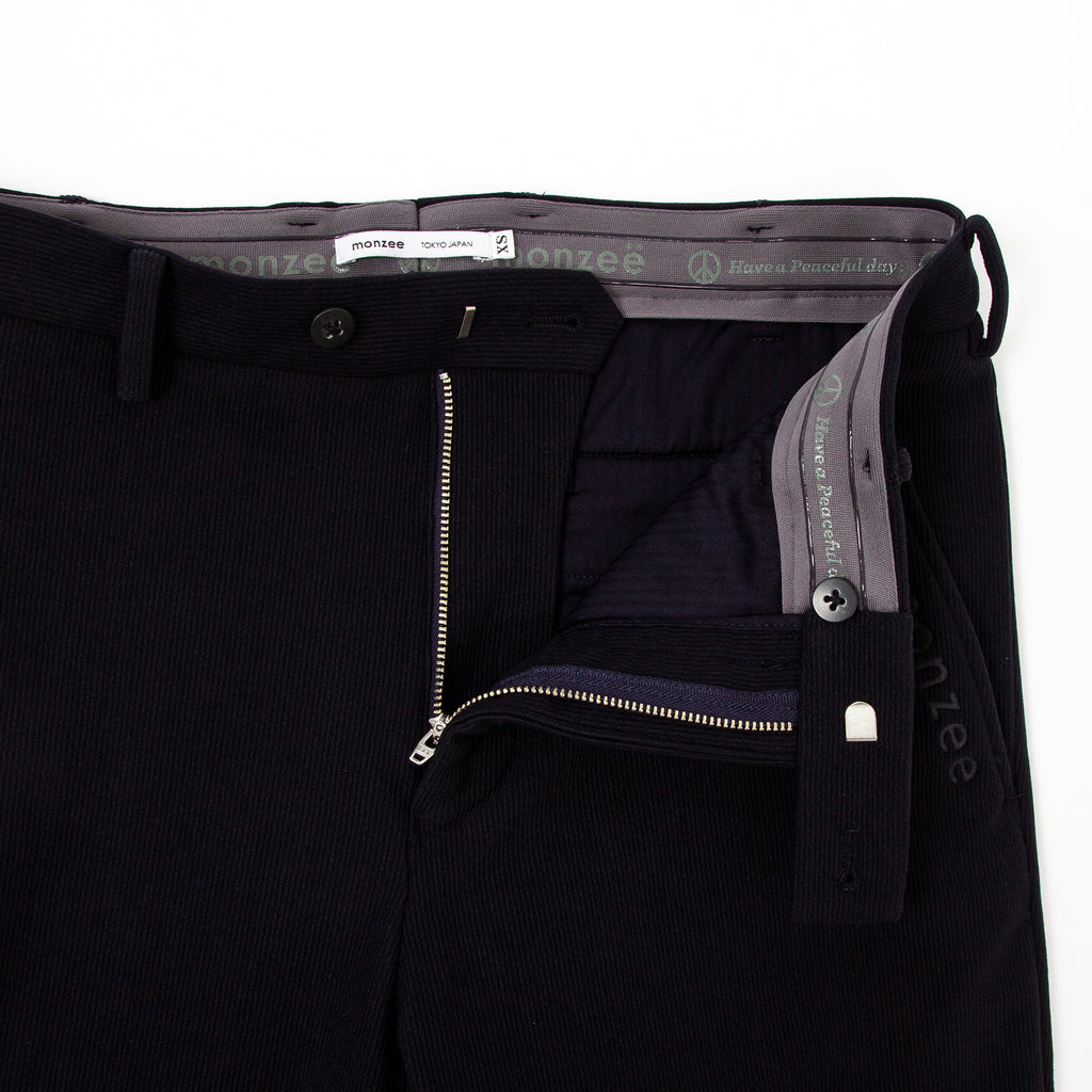 ハイブリッドコーデュロイ-ネイビー