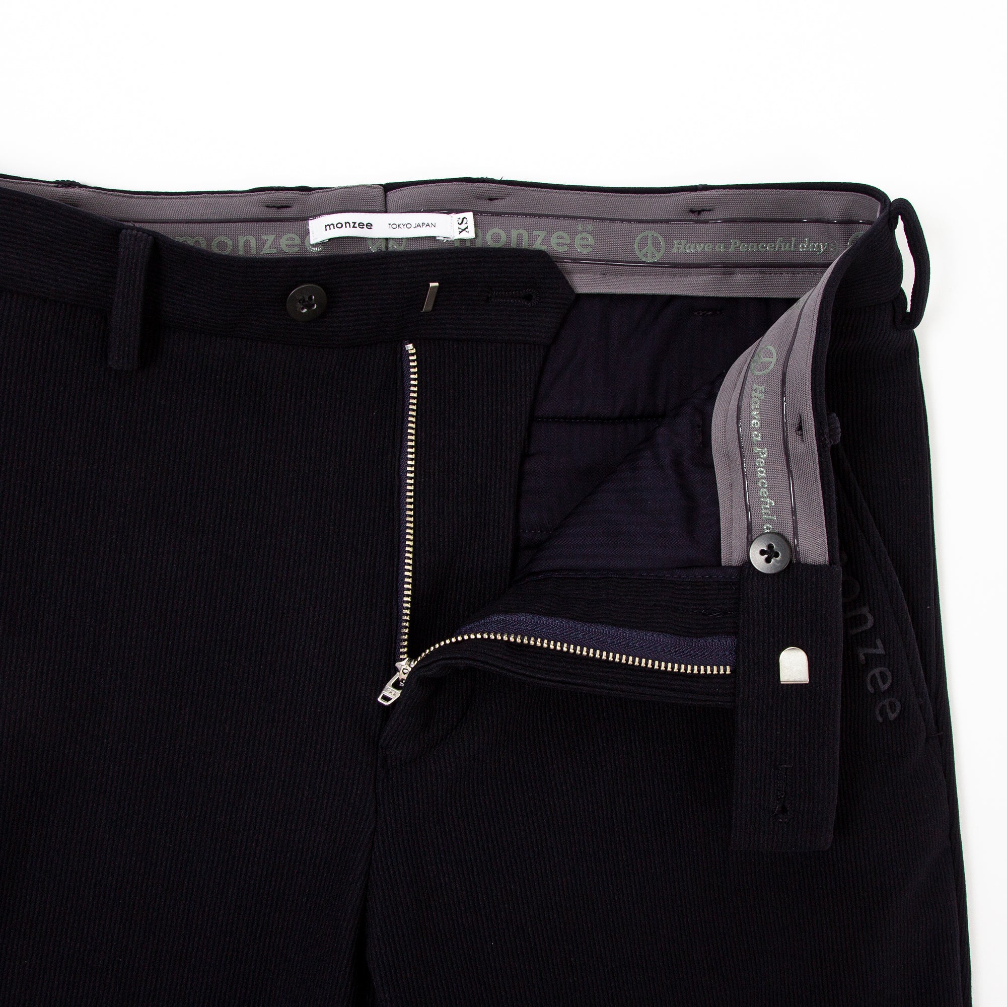 ハイブリッドコーデュロイ-ネイビー