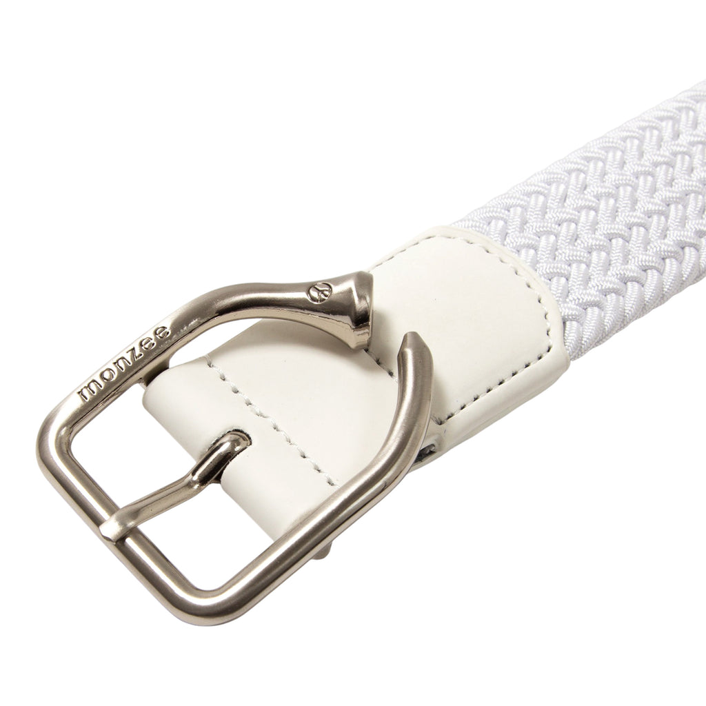 monzee Mesh Belt White