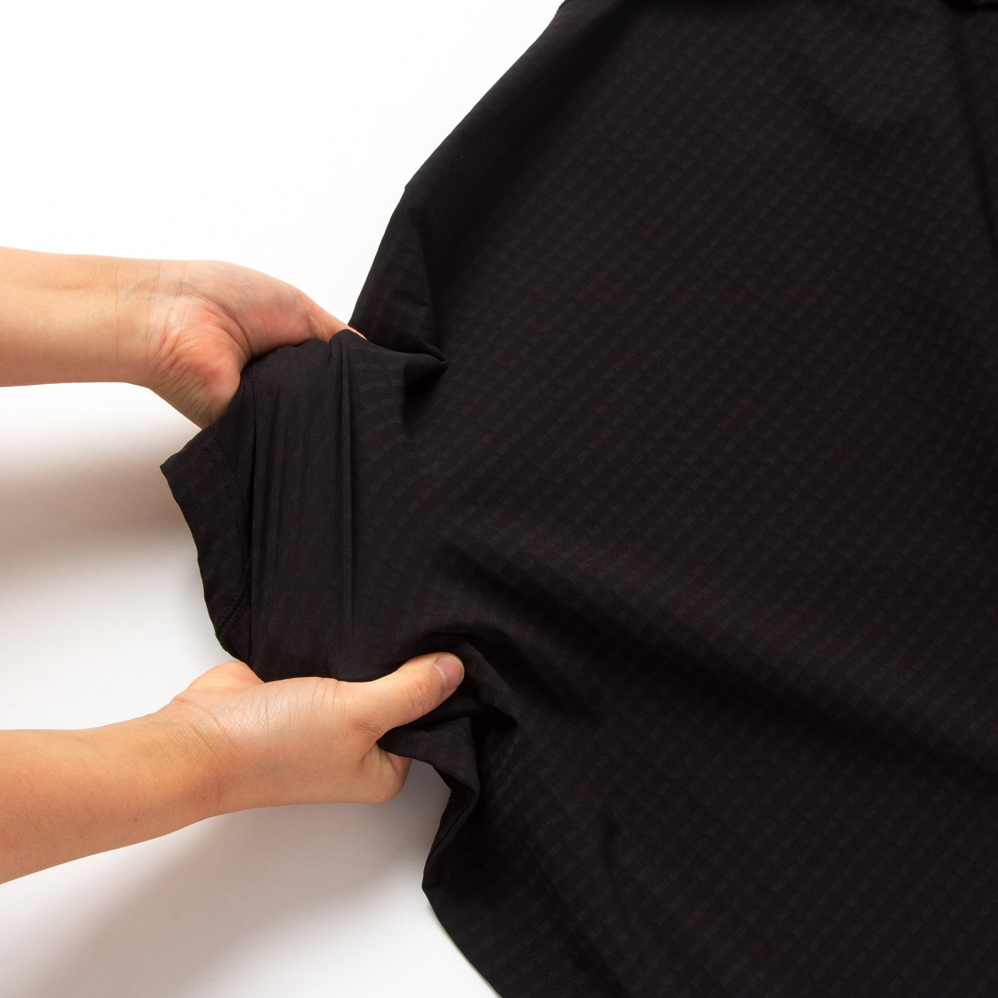 ハーフジップ ストームフリース  -ブラック