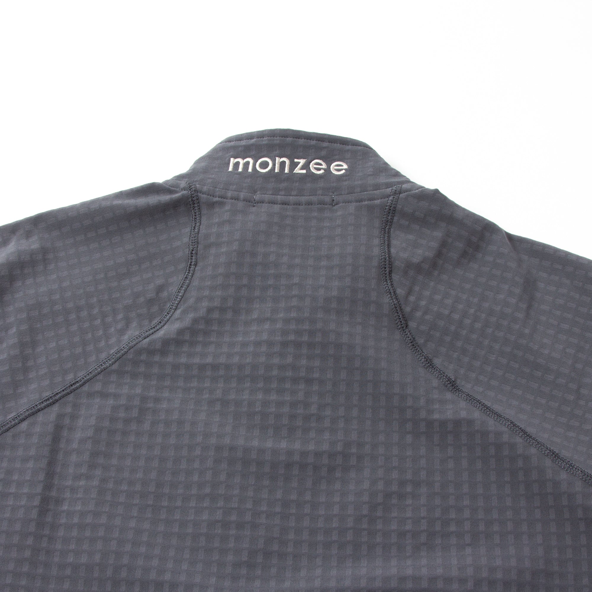 ハーフジップ ストームフリース   -グレー