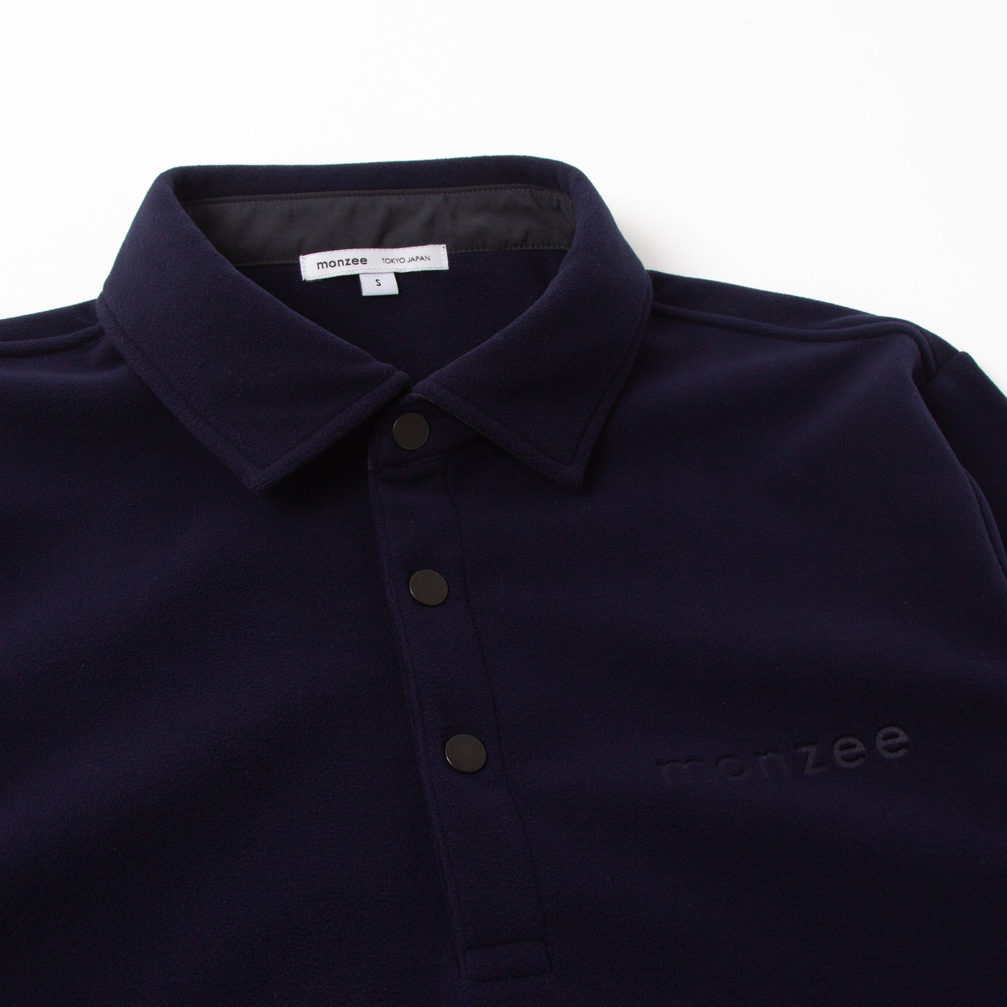 Polartec® フリースポロ - ネイビー