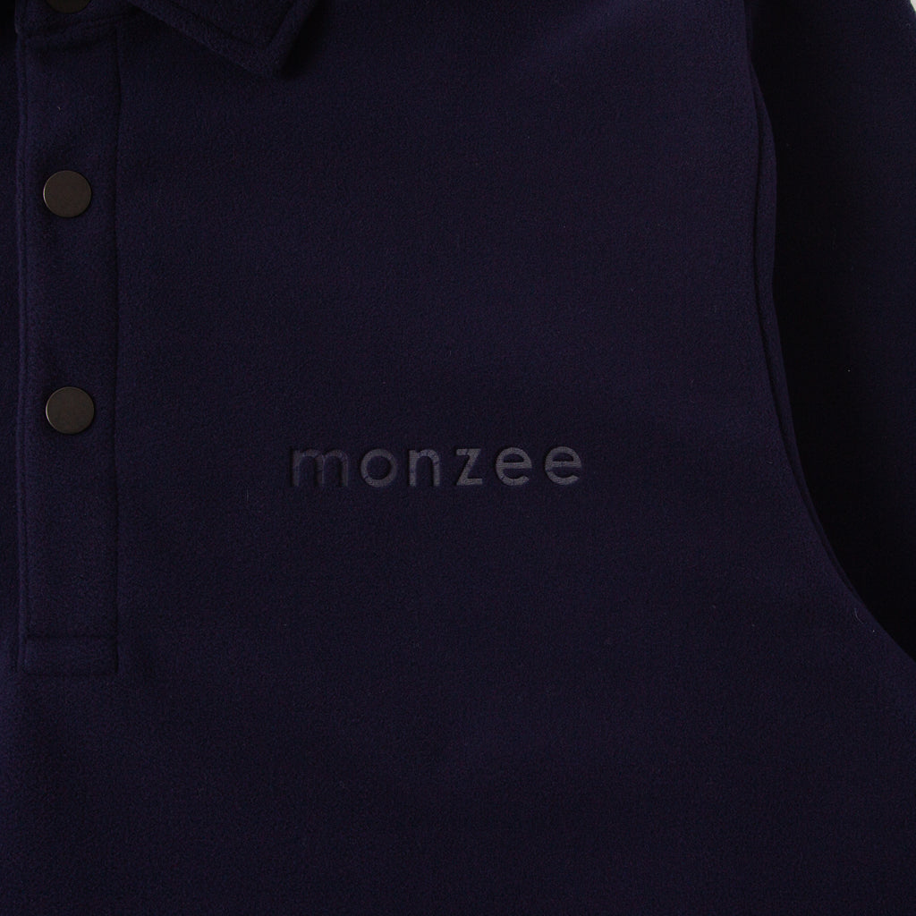 Polartec® フリースポロ - ネイビー