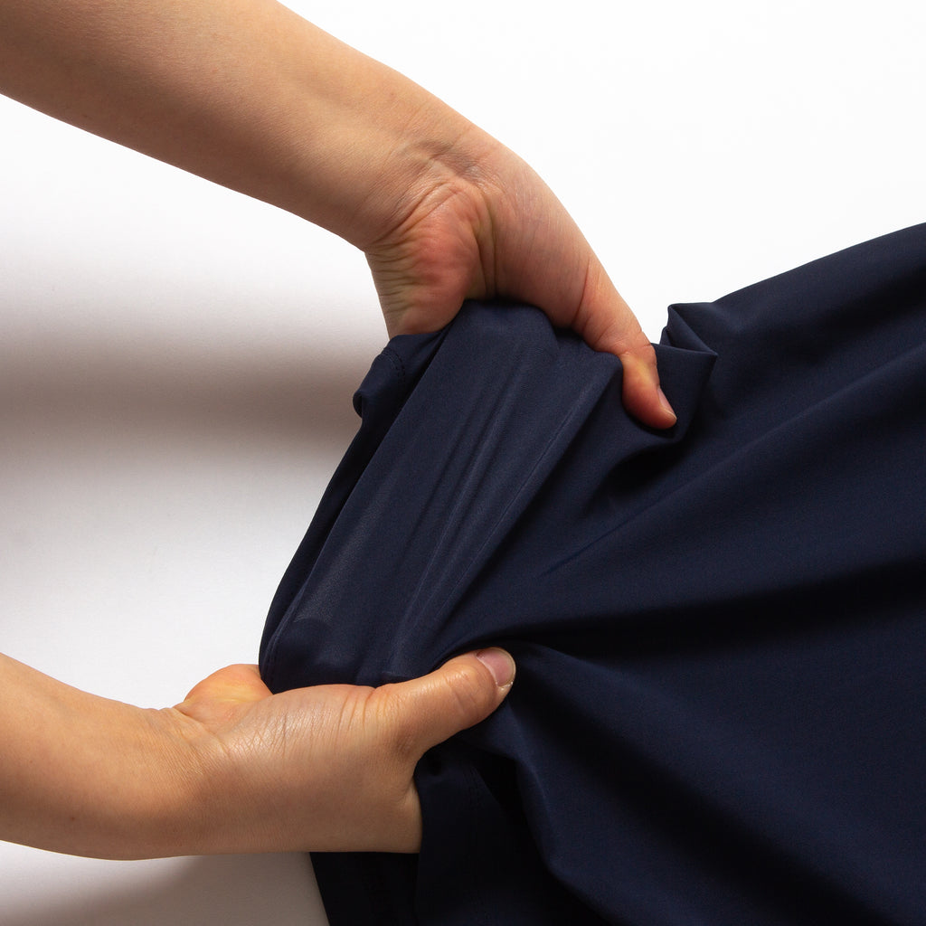 タイトフィットモックネック - ネイビー