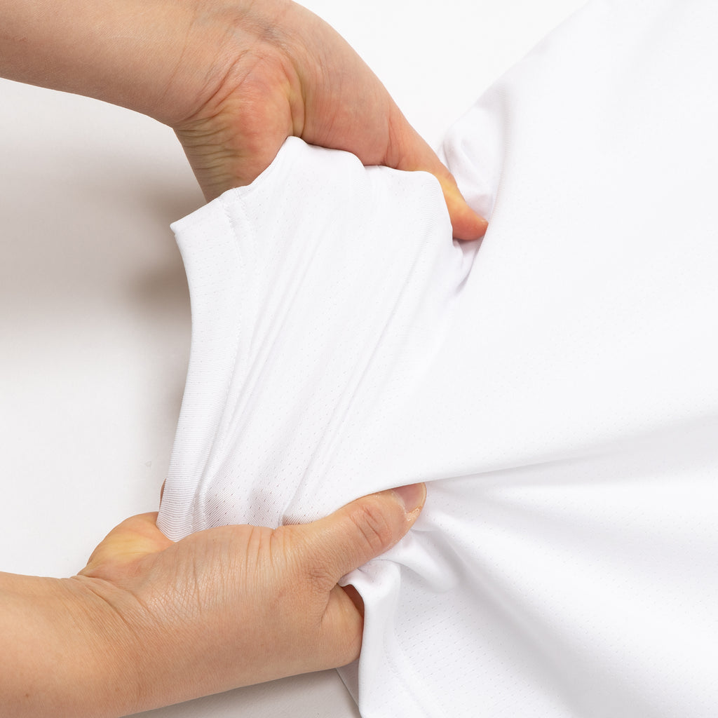 メッシュショートカラー ホワイト