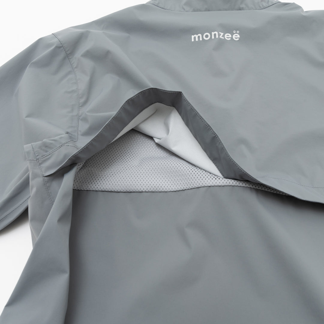 monzee モンジー レインウエア S/グレー レイン半袖 グレー – monzee