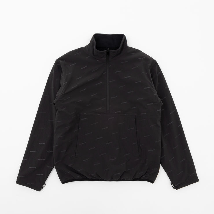 Reversible half zip fleece black