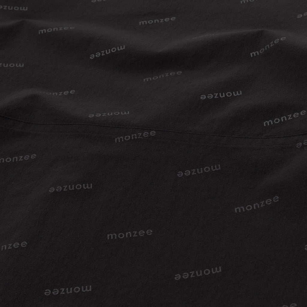 リバーシブル ハーフジップ フリース ブラック