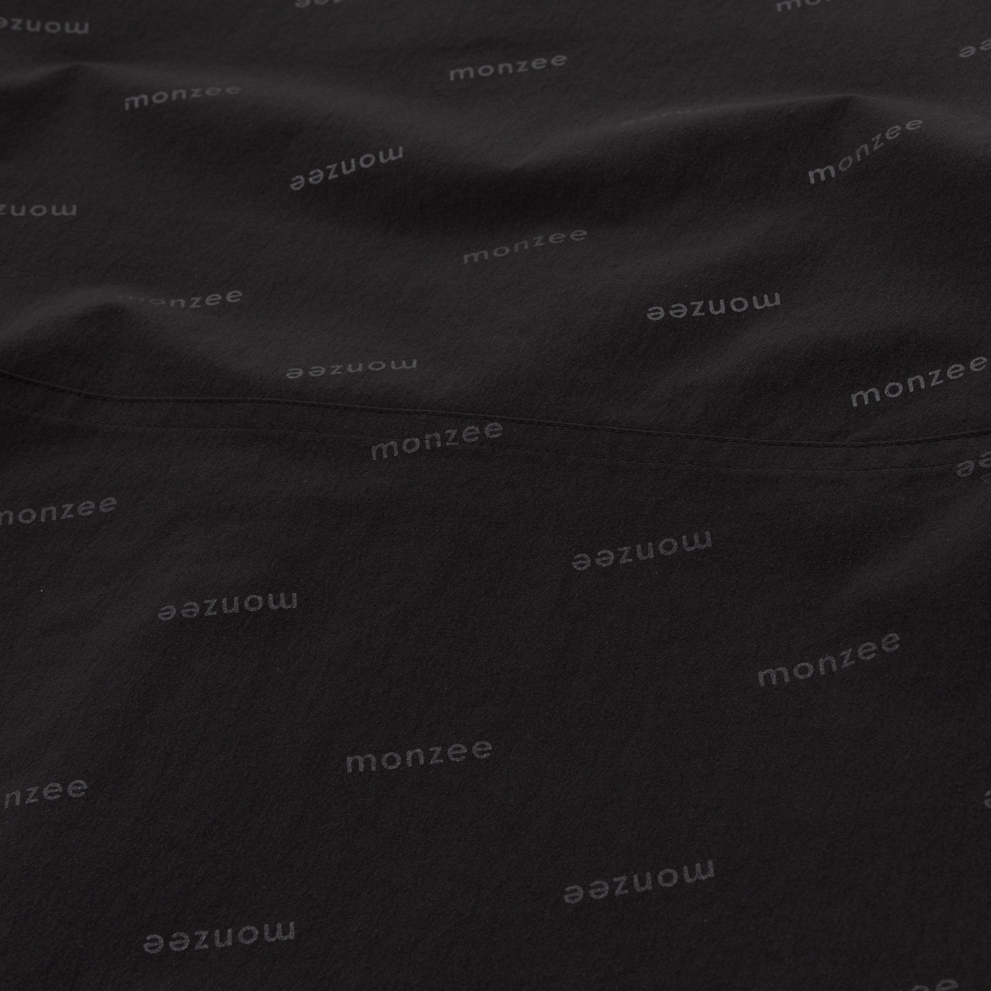 リバーシブル ハーフジップ フリース ブラック