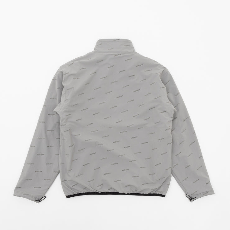 Reversible half zip fleece gray