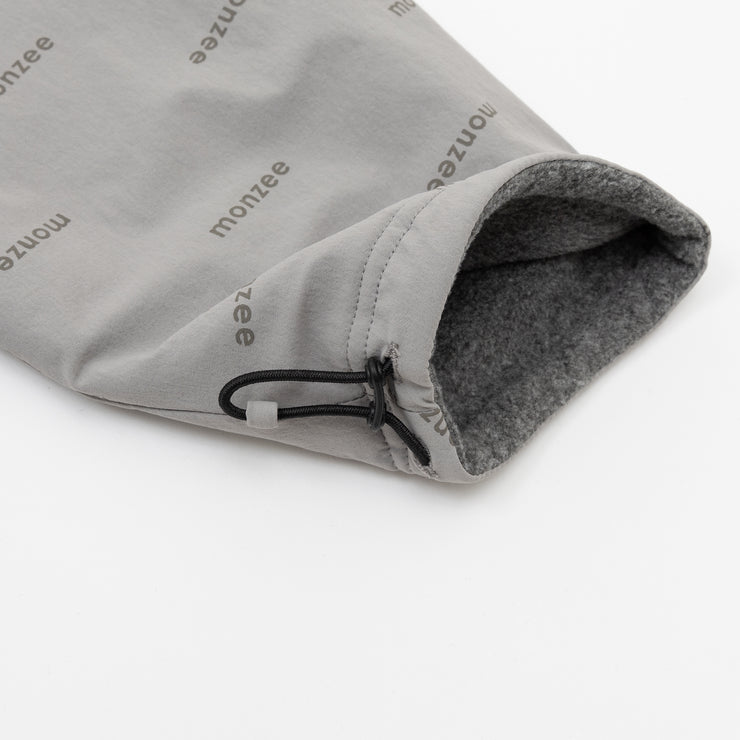 Reversible half zip fleece gray