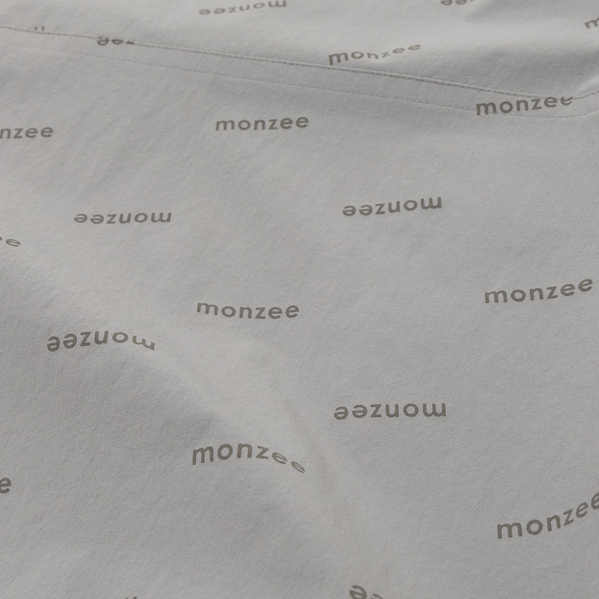 リバーシブル ハーフジップフリース グレー