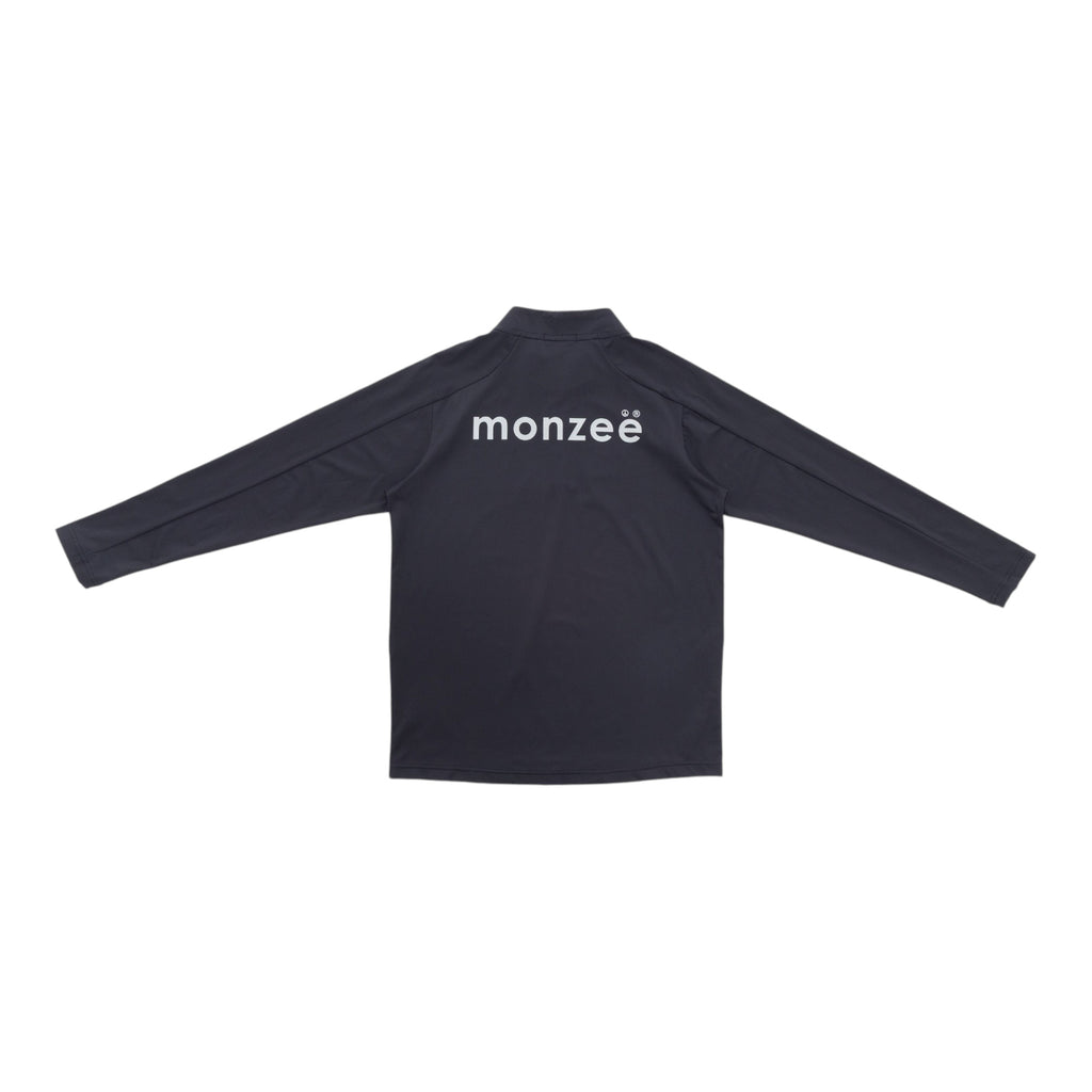 monzee ハーフジップ ブラック
