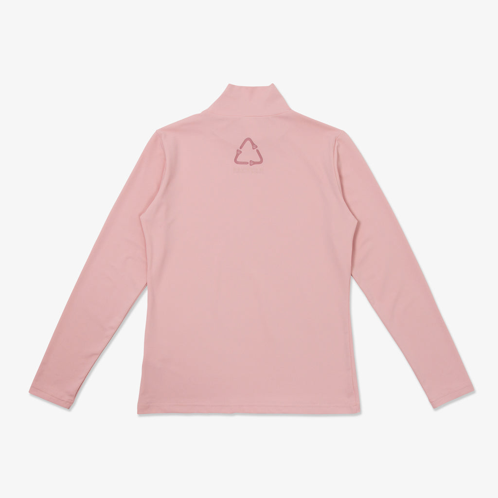 モックネックロング - ピンク