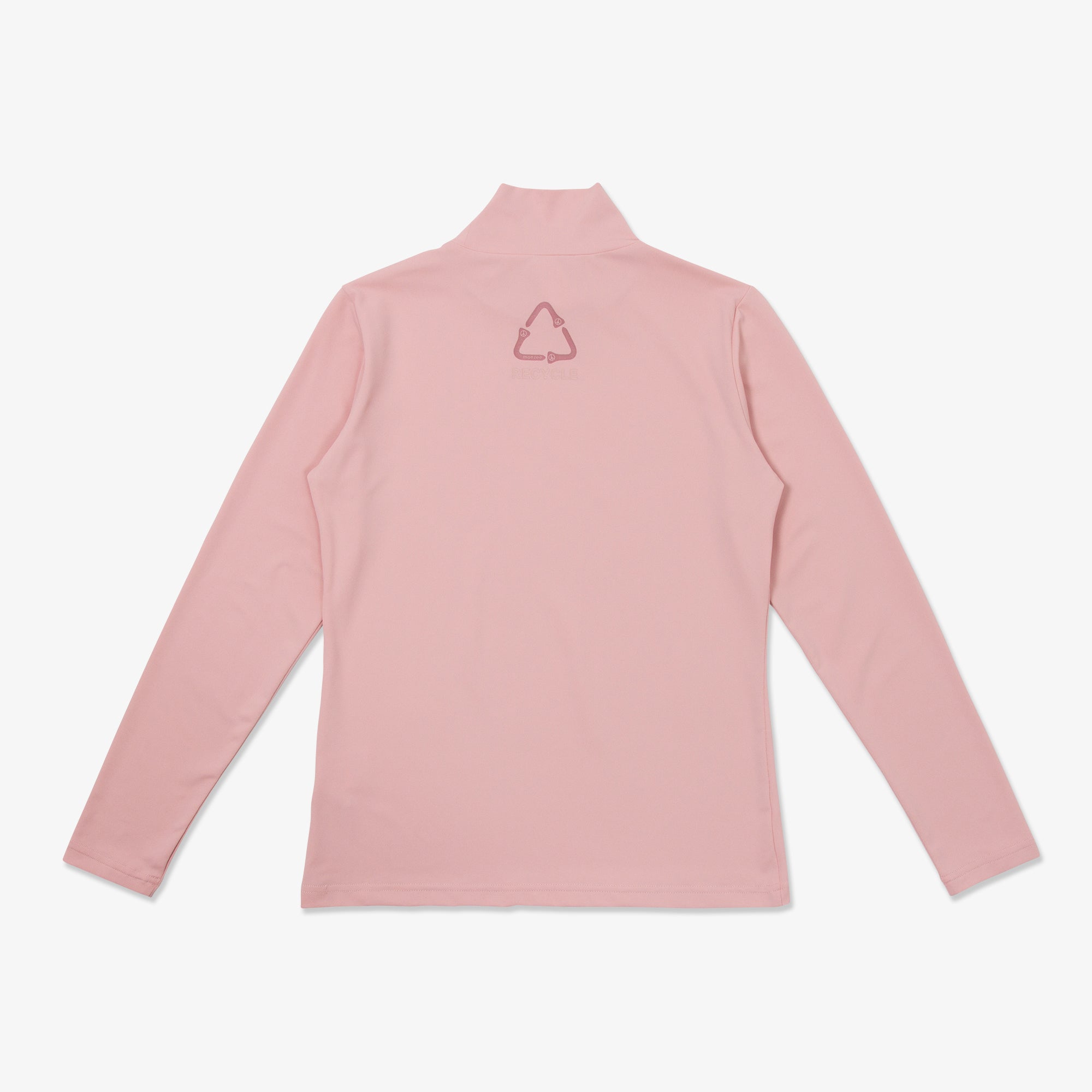 モックネックロング - ピンク