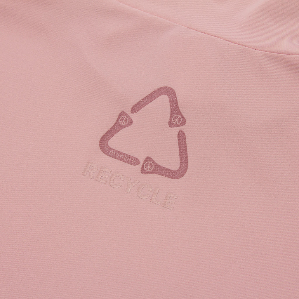 モックネックロング - ピンク