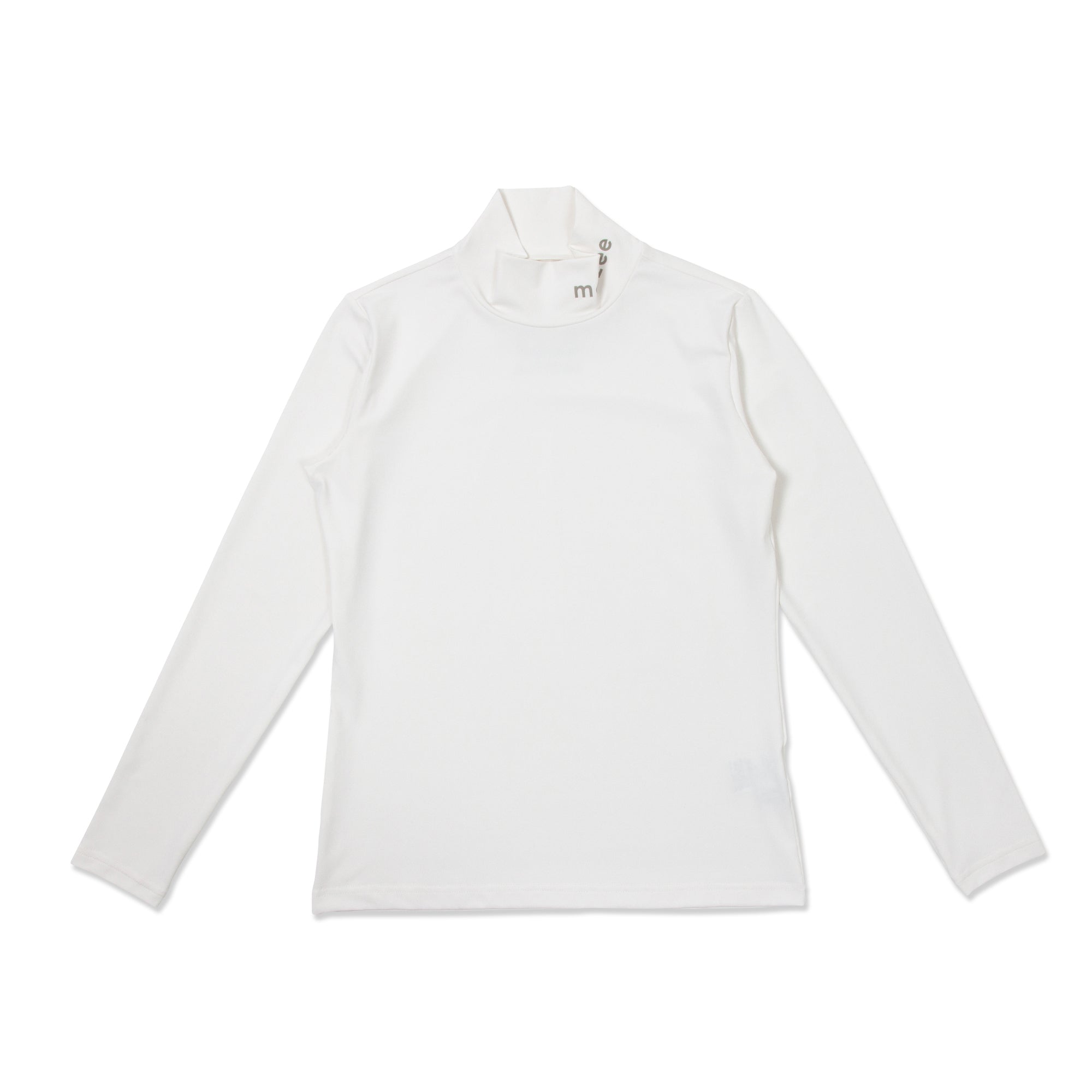 モックネックロング - ホワイト