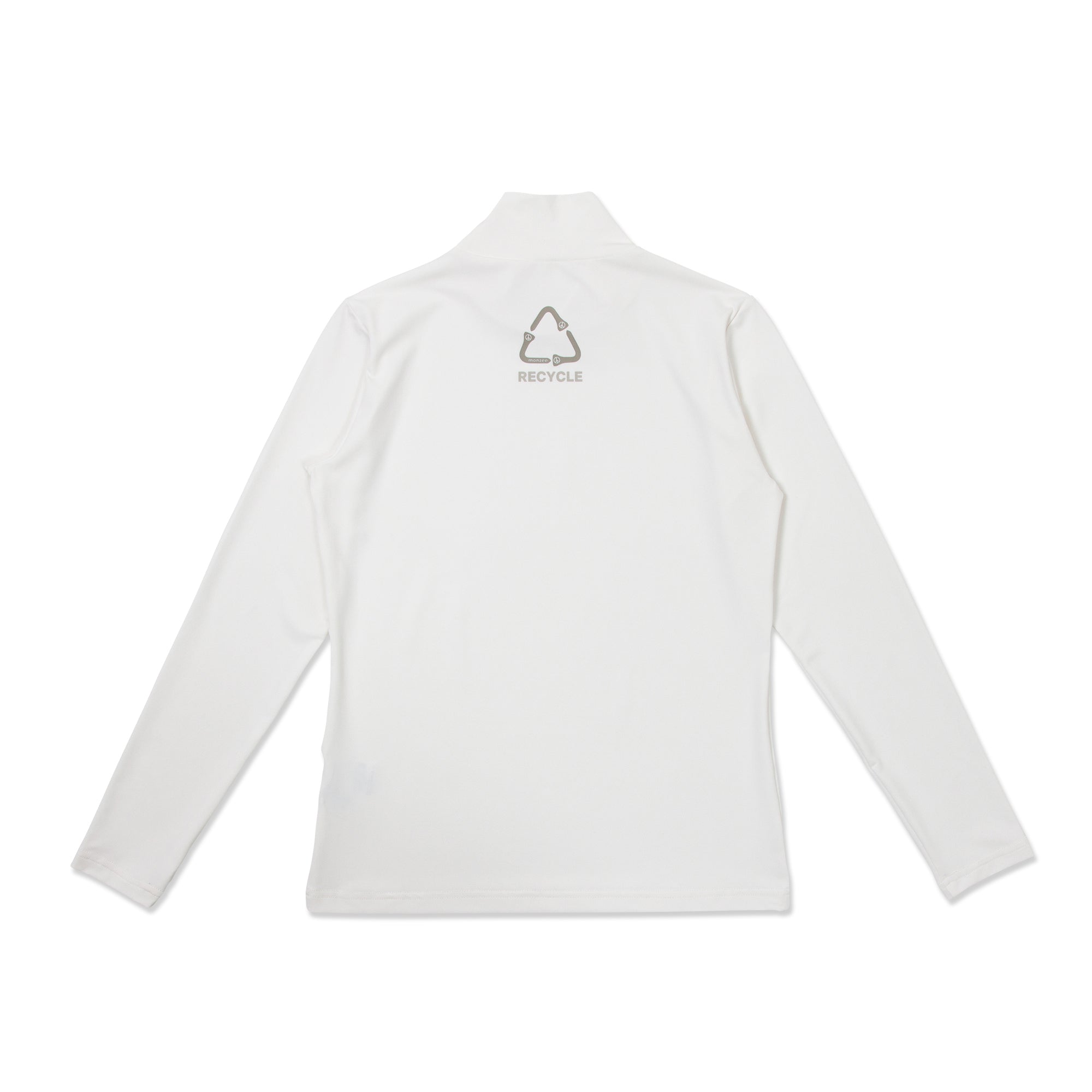 モックネックロング - ホワイト