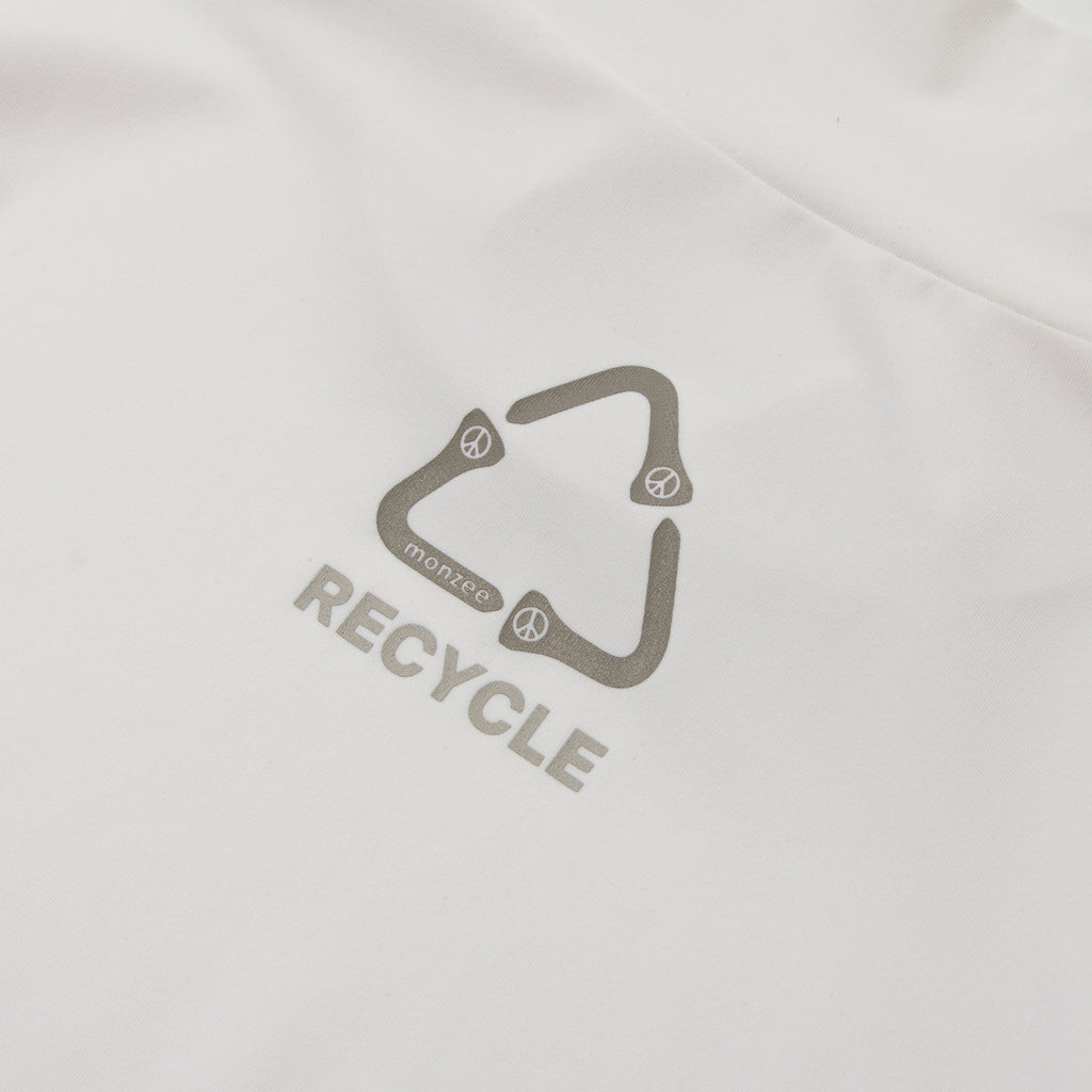 モックネックロング - ホワイト