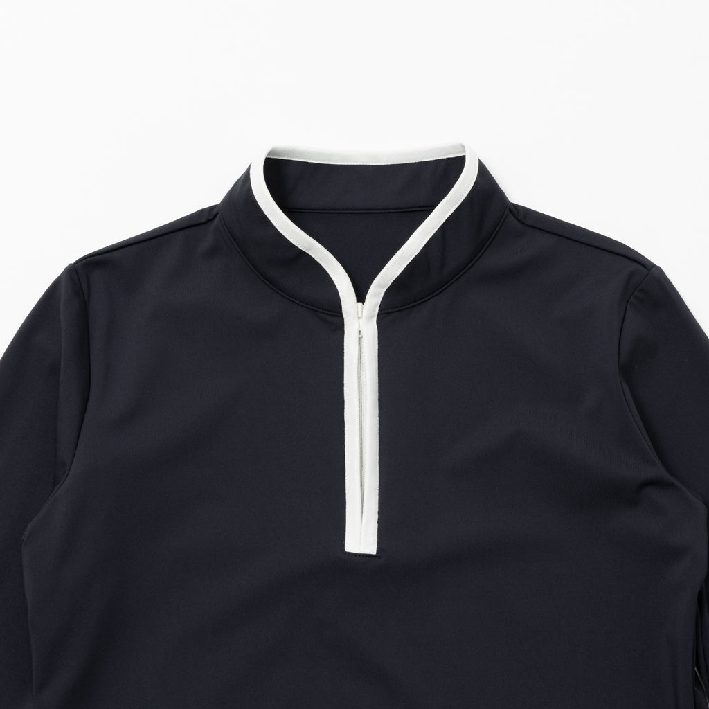 ジップロングスリーブ ブラック