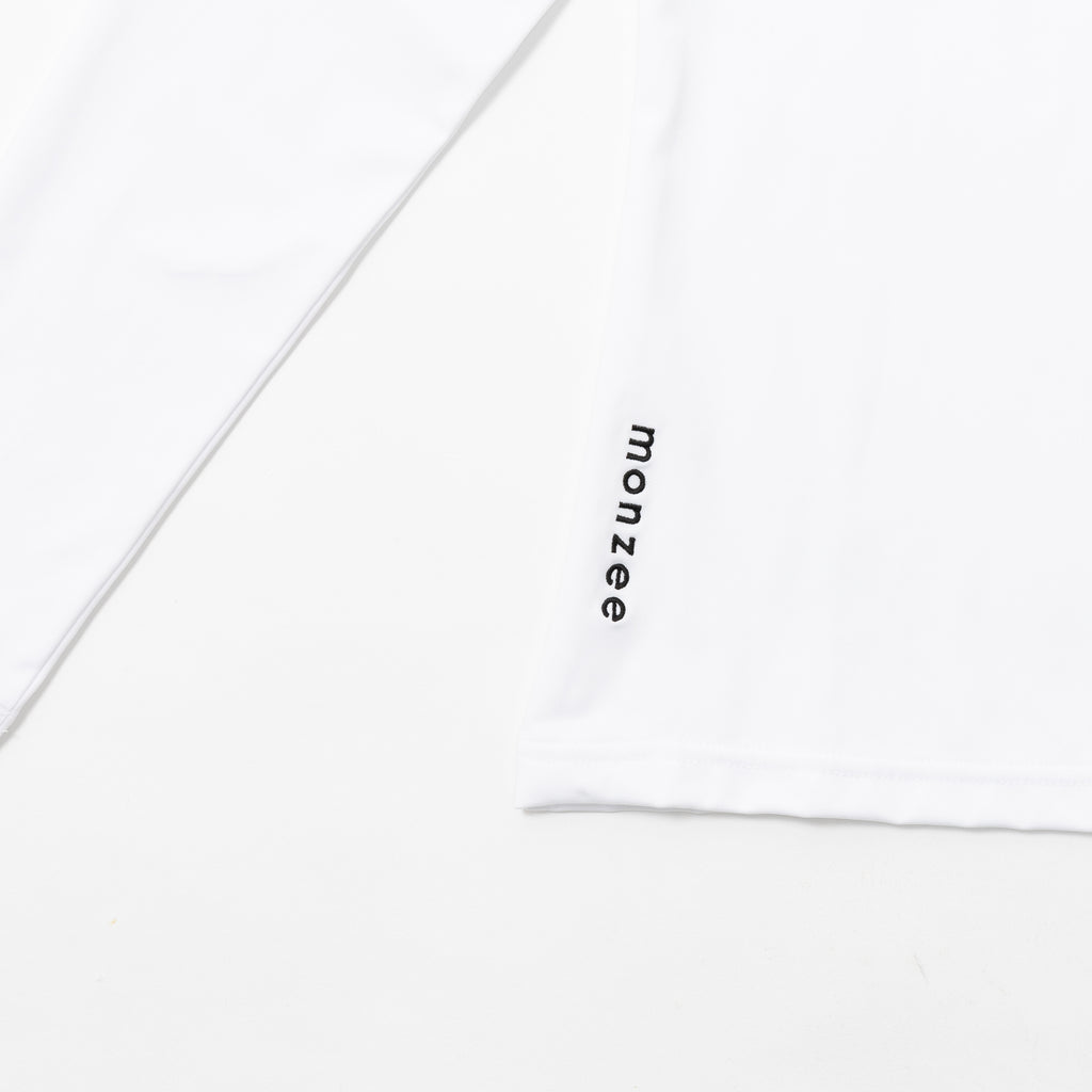 ジップロングスリーブ ホワイト