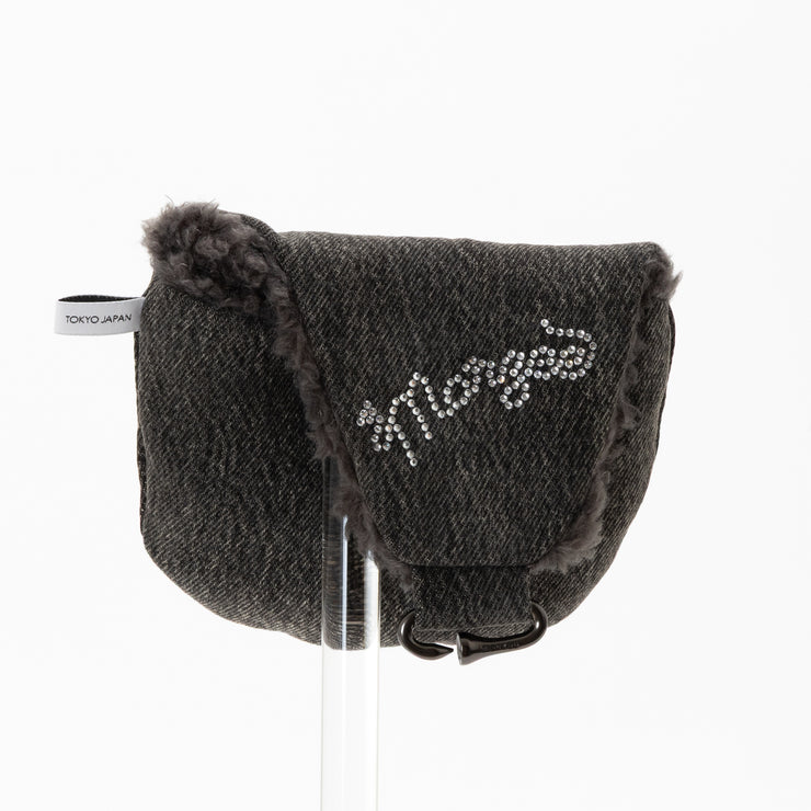 Crystal Love black denim