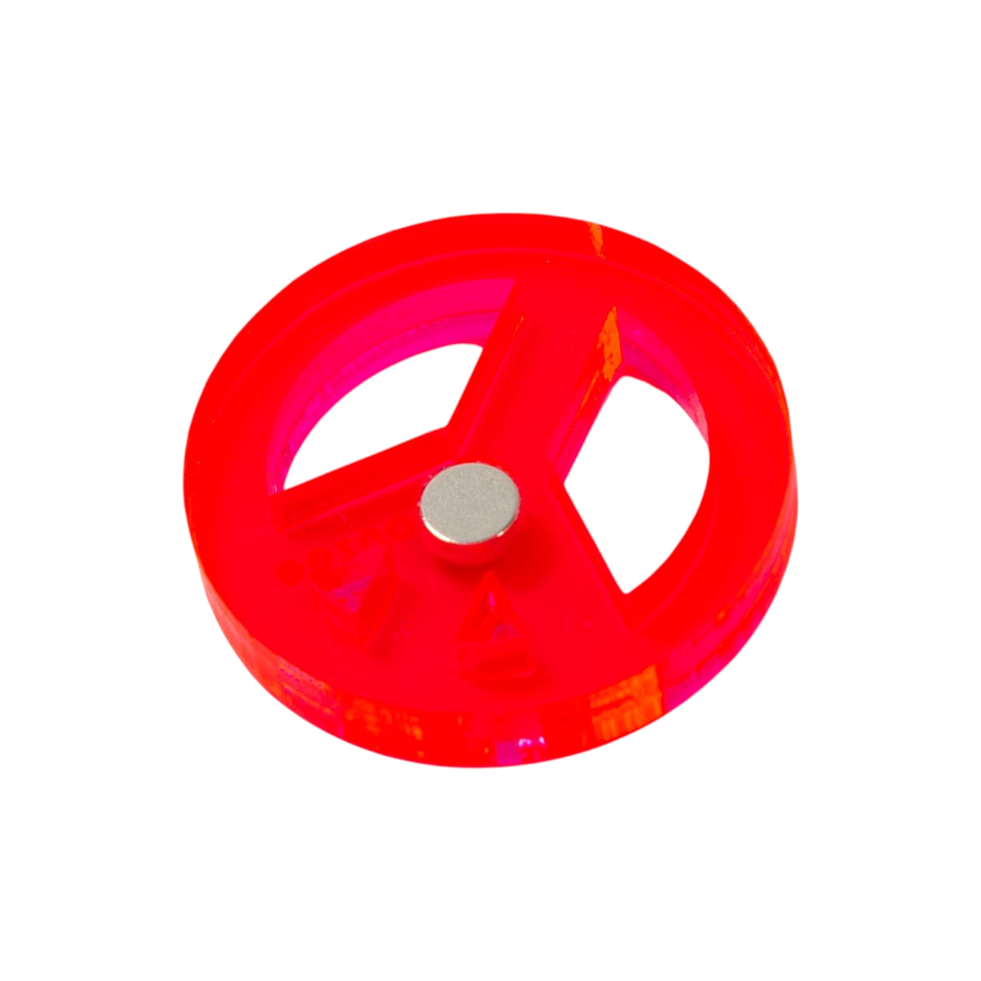 monzee ゴルフアクセサリー Peace Mark Red マグネットタイプ